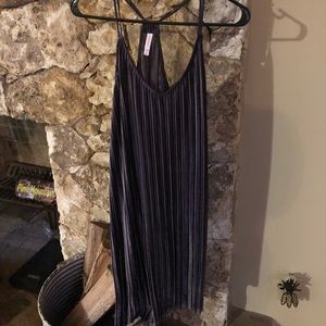 Velvet accordion dress
